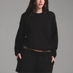 SKIMS Black Crewneck Sweatshirt